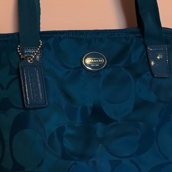 Coach Royal Blue Weekender Tote Bag - Picture 4 of 6